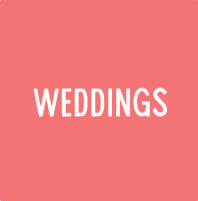 Weddings, bridal showers text image